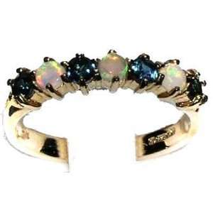   Ceylon Sapphire Anniversary Eternity Ring   Size 9   Finger Sizes 5 to