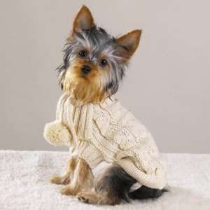  Natural 100% Wool Dog Sweater, Size X large