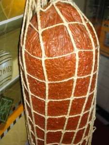   PC REPLICA FAKE REAL SIZE DELI FOOD SALAMI NET CASING CHEESE & SAUSAGE
