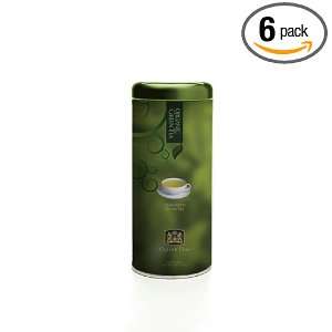 Ceylon Teas Organic Green Tea Canister, 20 Count (Pack of 6)  
