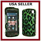 NEW USA GREEN LEOPARD PHONE COVER HARD CASE FOR LG ENCORE GT550