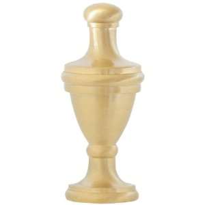   Co. FN37 SB24, Decorative Finial, Satin Brass Urn