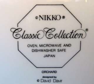 Nikko Classic Orchard David Davir Saucers Japan .  