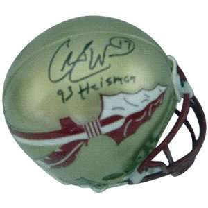 Charlie Ward Autographed Florida State FSU Seminoles Mini Helmet w 