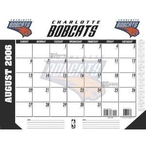   Charlotte Bobcats 22x17 Academic Desk Calendar 2006 07 Sports