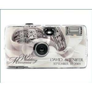  Personalized Silver Ring Wedding Camera 