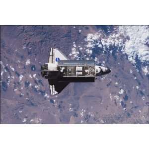  Space Shuttle Endeavour from ISS   24x36 Poster 