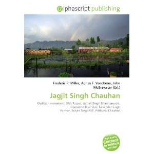  Jagjit Singh Chauhan (9786132676993) Books