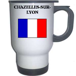  France   CHAZELLES SUR LYON White Stainless Steel Mug 