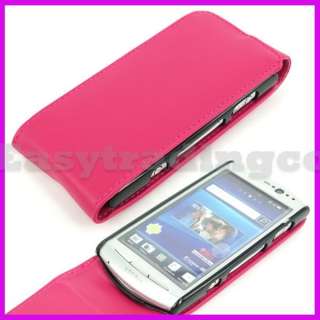 Leather Case Sony Ericsson Xperia Neo MT15i Hot Pink  