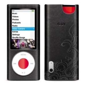   Leather Case with Flame Pattern for iPod nano 5th Gen