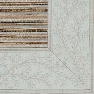 Fibreworks Cheena Heritage Bordered with Woven Tapestry Vanilla Vine 