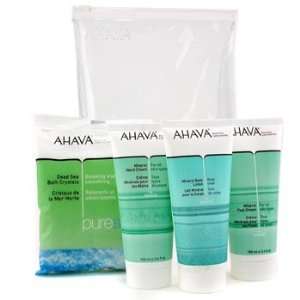 Ahava Body Care   4pcs+1bag Body Care Set Hand Cream 100ml + Foot 