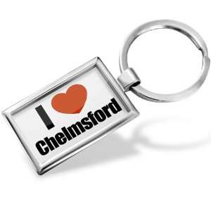 Keychain I Love Chelmsford region East of England, England   Hand 