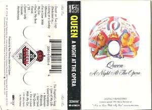 Queen   Night At The Opera (Cassette, 1991 Bonus) USED 720616106544 