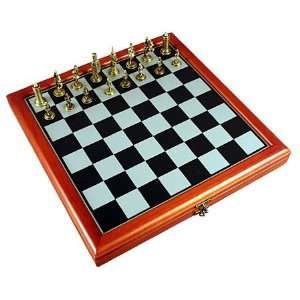   ChessMart Deluxe 16 Pewter Chess Set w/Heavy Chessmen Toys & Games