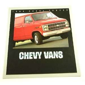  1984 84 Chevrolet CHEVY VAN BROCHURE G10 G30 Hi Cube RV 