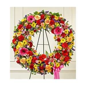 Funeral Flowers by 1800Flowers   Serene Blessings Standing Wreath 