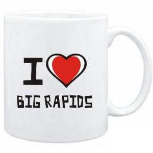 Mug White I love Big Rapids  Usa Cities  Sports 