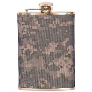  ACU Digital Camouflage Military 8 Ounce Flask Patio, Lawn 