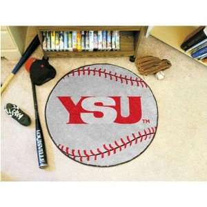  Youngstown State Penguins NCAA Baseball Round Floor Mat 