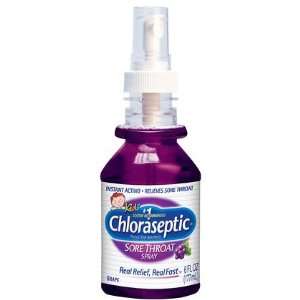  Chloraseptic Sore Throat Spray for Kids Grape 6 oz. (Pack 