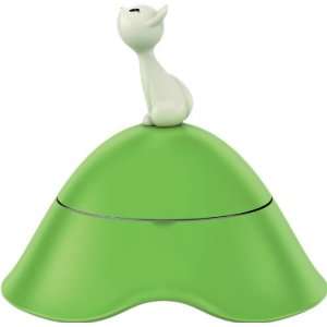  Alessi Mio Cat Bowl with Lid , Green