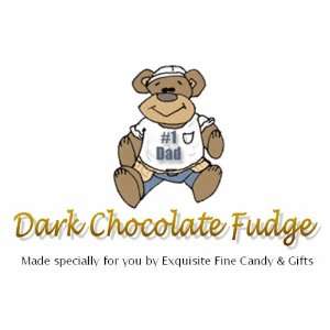 Custom Labeled Gift #1 Dad Dark Chocolate Delight Fudge Box  