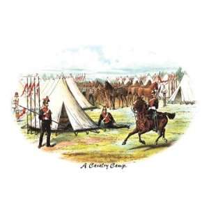  A Cavalry Camp 24x36 Giclee
