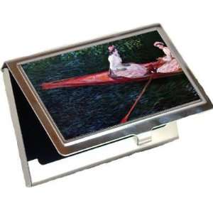  River Epte By Claude Monet Business Card Holder Office 