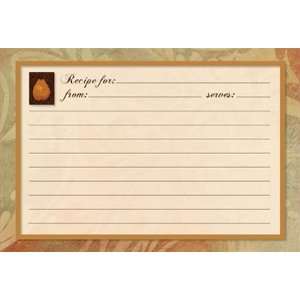  Kitchens RCP25CP Recipe Cards Chocolate Pear