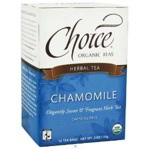  Choice Tea, Chamomile Herb Tea, Organic, 16tb Health 