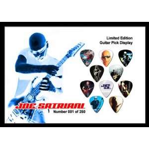  Joe Satriani Premium Celluloid Guitar Picks Display Large 