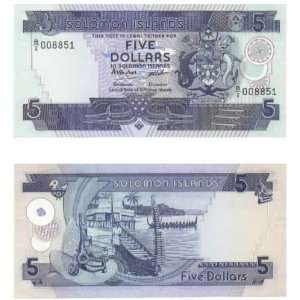 Solomon Islands ND (1986) 5 Dollars, Pick 14a