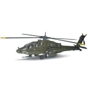  AH 64 Apache Built Up Helicopter New Ray Toys & Games