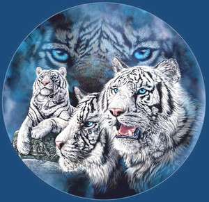 White Snow Tigers Cross Stitch Pattern***L@@K***  