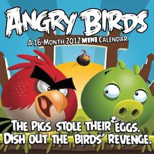  Angry Birds 2012 Mini Wall Calendar