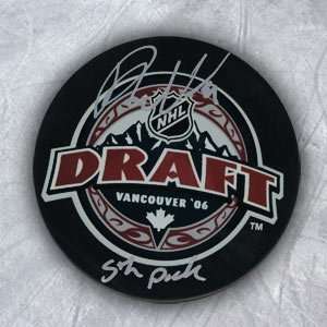  Phil Kessel 2006 Nhl Draft Day Puck Autographed W/ 5Th 
