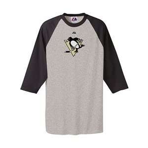 Majestic Pittsburgh Penguins Raglan T shirt   Pittsburgh Penguins XX 
