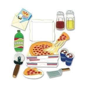  Jolees Boutique Dimensional Stickers   Pizza Party Arts 