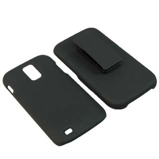 Snap On Cover Holster Clip Combo Case For T Mobile Samsung Galaxy S II 