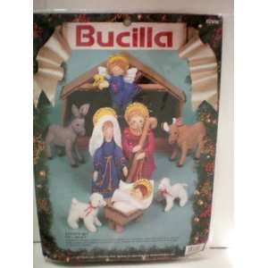  Bucilla Christmas Nativity Set    Set of 9 Felt Characters 