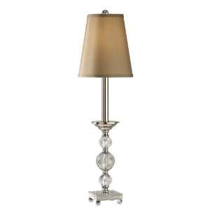 Murray Feiss 10081PN Christoff Collection Table Lamp, Polished Nickel 