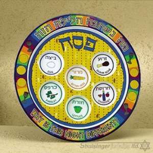  12 Inch Melamine Seder Plate 