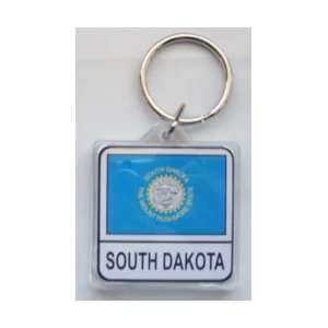 South Dakota   Lucite Keyring