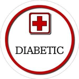  Medical Alert Keychain, Diabetic 