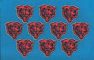 10 Lot Chicago Bears NFL Football Iron On Hat Patches Crests  