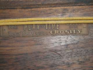 RARE 1931 Crosley Play Time 1 M Grandfather Clock Radio * AS IS  