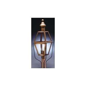 Northeast Lantern 1043 AB CIM CLR Boston 1 Light Outdoor Post Lamp in 
