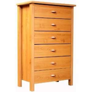   Affordable Oak 6 Drawer Dresser Venture Horizon 3077 Oak Furniture